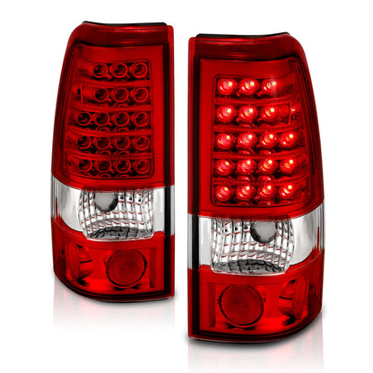 ANZO USA ZUKT_311010 Anzo ZUKT_311010 LED Tail Light Assembly LED Red/Clear Lens Pair