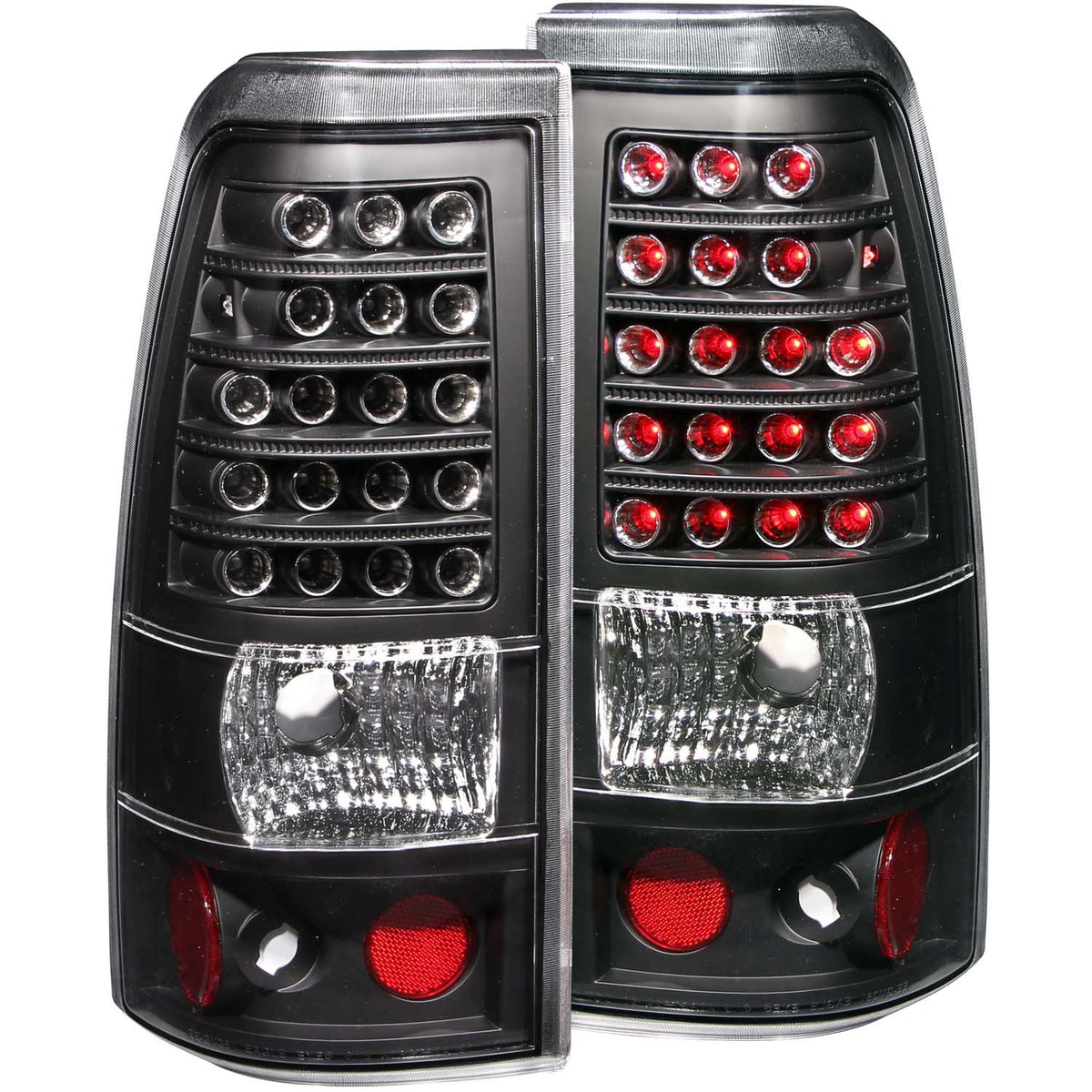 ANZO USA ZUKT_311012 Anzo ZUKT_311012 LED Tail Light Assembly LED Clear Lens Black