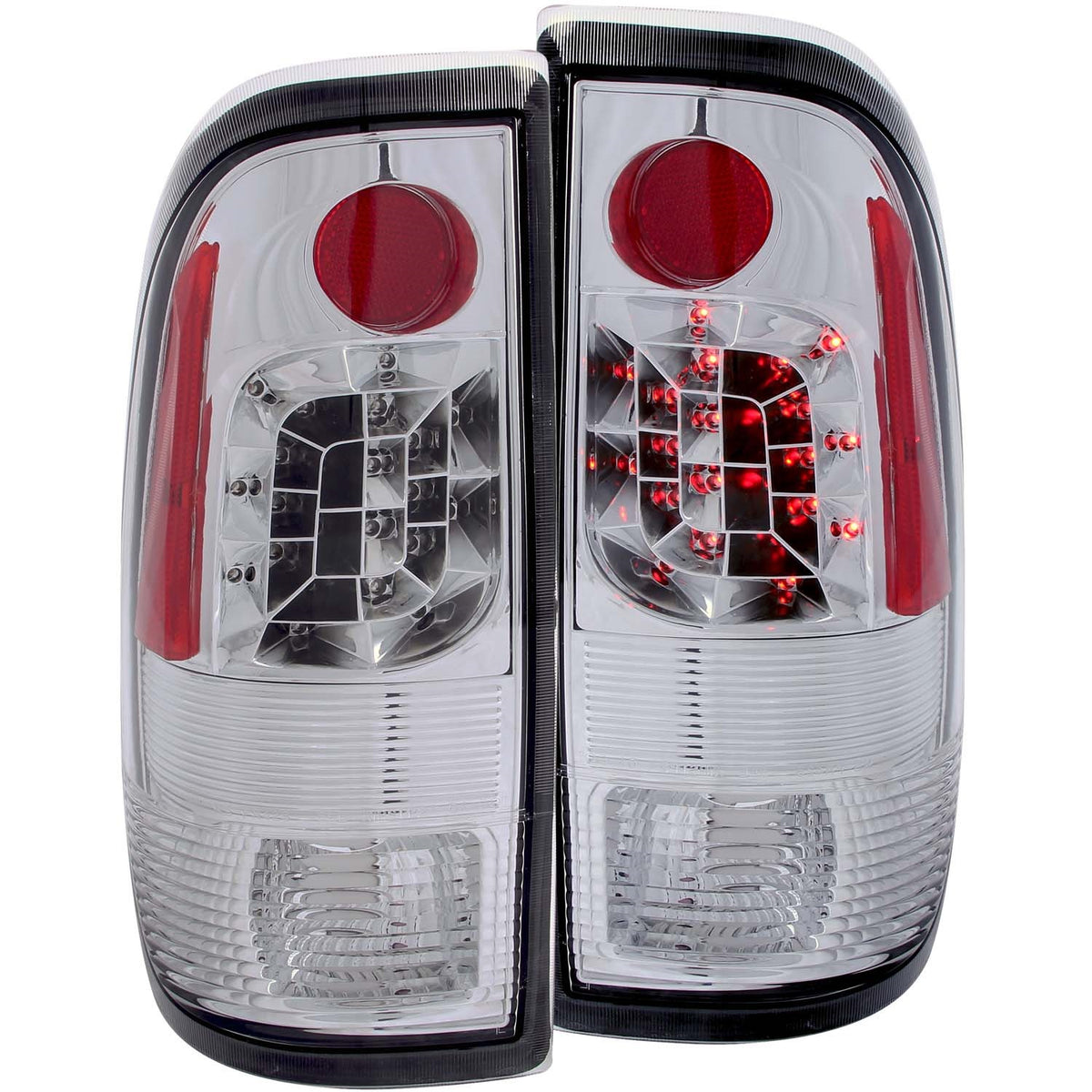 ANZO USA ZUKT_311026 Anzo ZUKT_311026 Tail Light Assembly LED Clear Lens Chrome