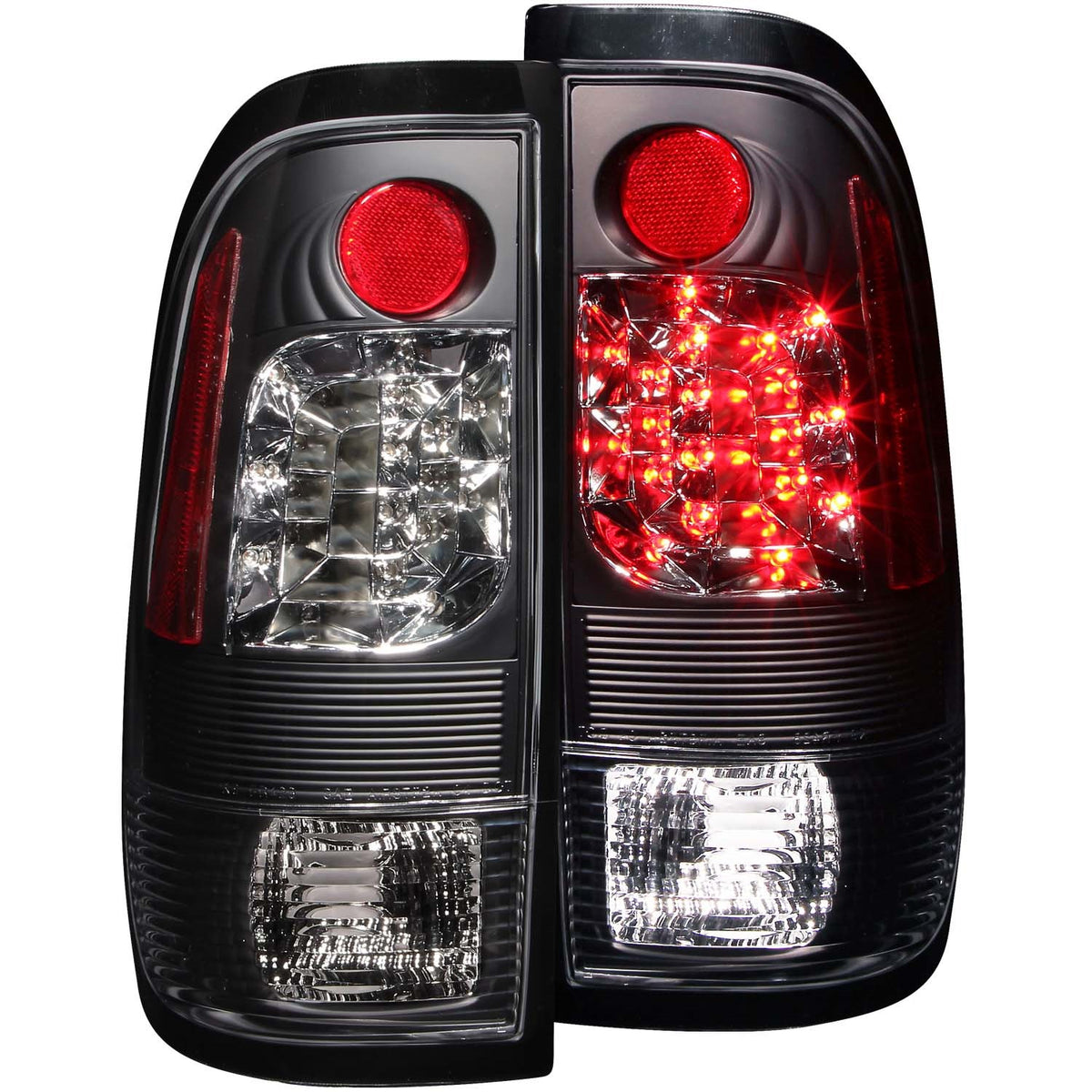ANZO USA ZUKT_311027 Anzo ZUKT_311027 LED Tail Light Assembly LED Clear Lens Black