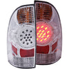 Anzo USA | Tail Light Assembly LED Clear Lens Chrome Housing Pair | Fits Tacoma | 311041
