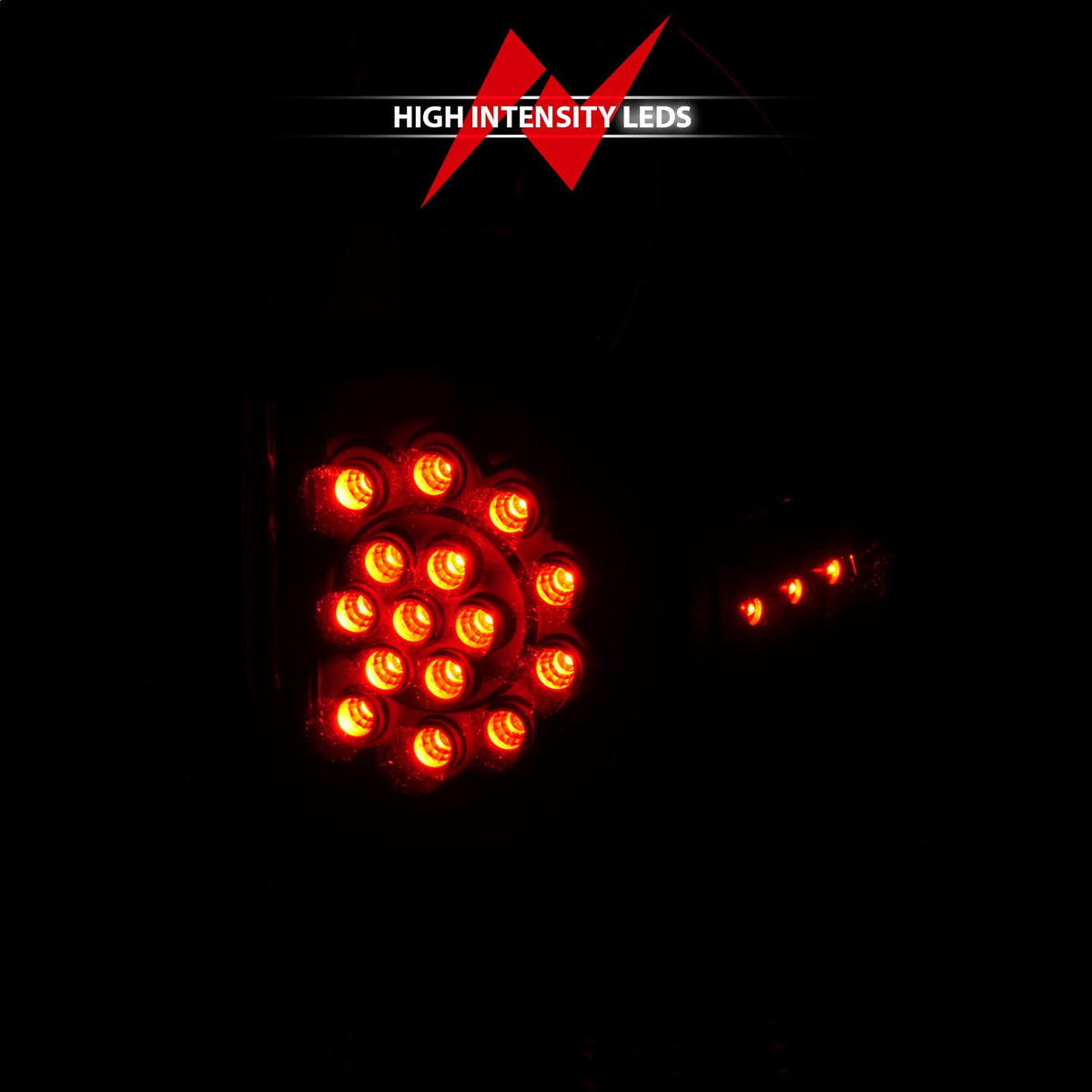 ANZO USA ZUKT_311042 Anzo ZUKT_311042 LED Tail Light Assembly LED Clear Lens Black