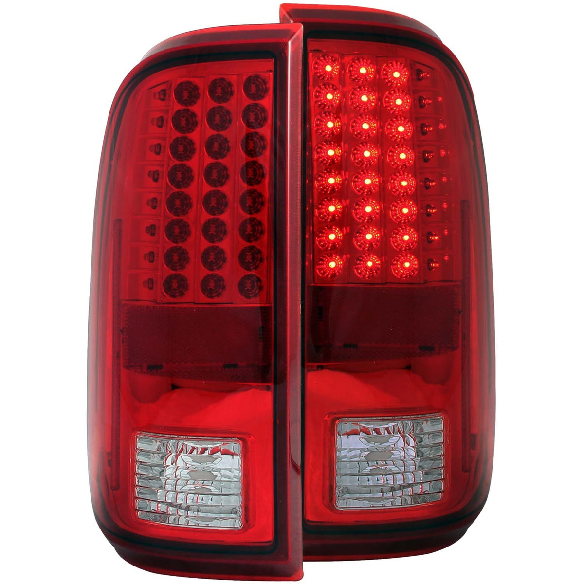 ANZO USA ZUKT_311050 Anzo ZUKT_311050 LED Tail Light Assembly LED Red/Clear Lens Pair