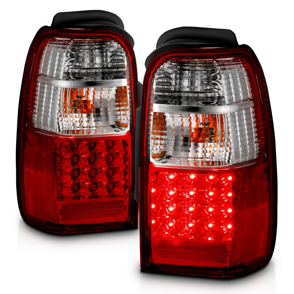 ANZO USA ZUKT_311070 Anzo ZUKT_311070 LED Tail Light Assembly LED Red/Clear Lens Pair