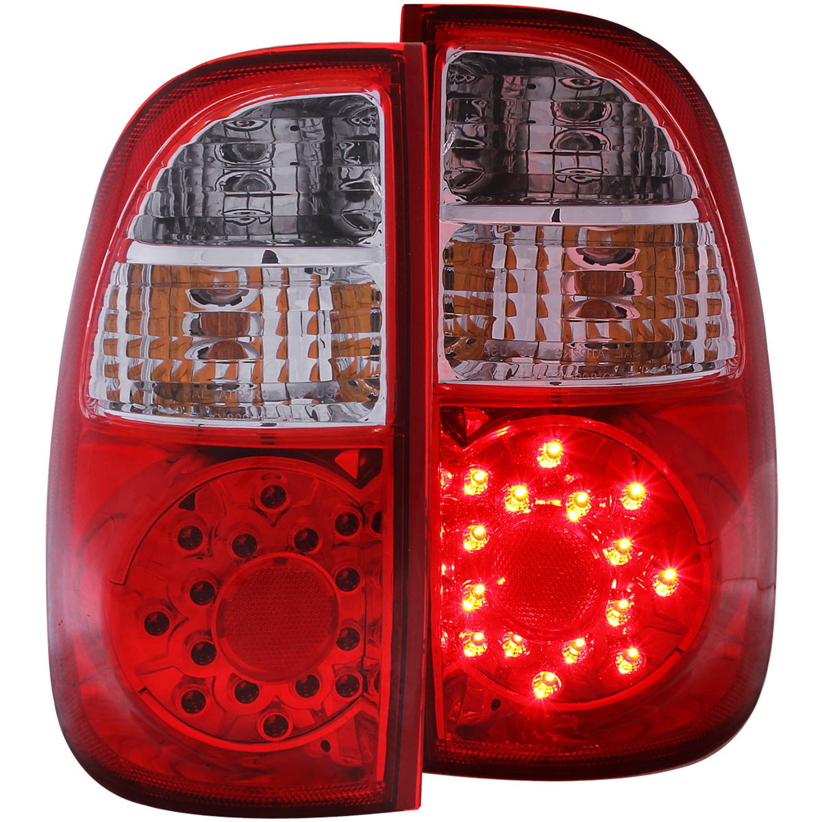 ANZO USA ZUKT_311117 Anzo ZUKT_311117 Tail Light Assembly LED Red/Clear Lens Pair