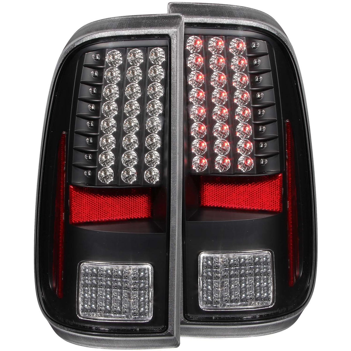 ANZO USA ZUKT_311127 Anzo ZUKT_311127 LED Tail Light Assembly LED Black Housing Pair