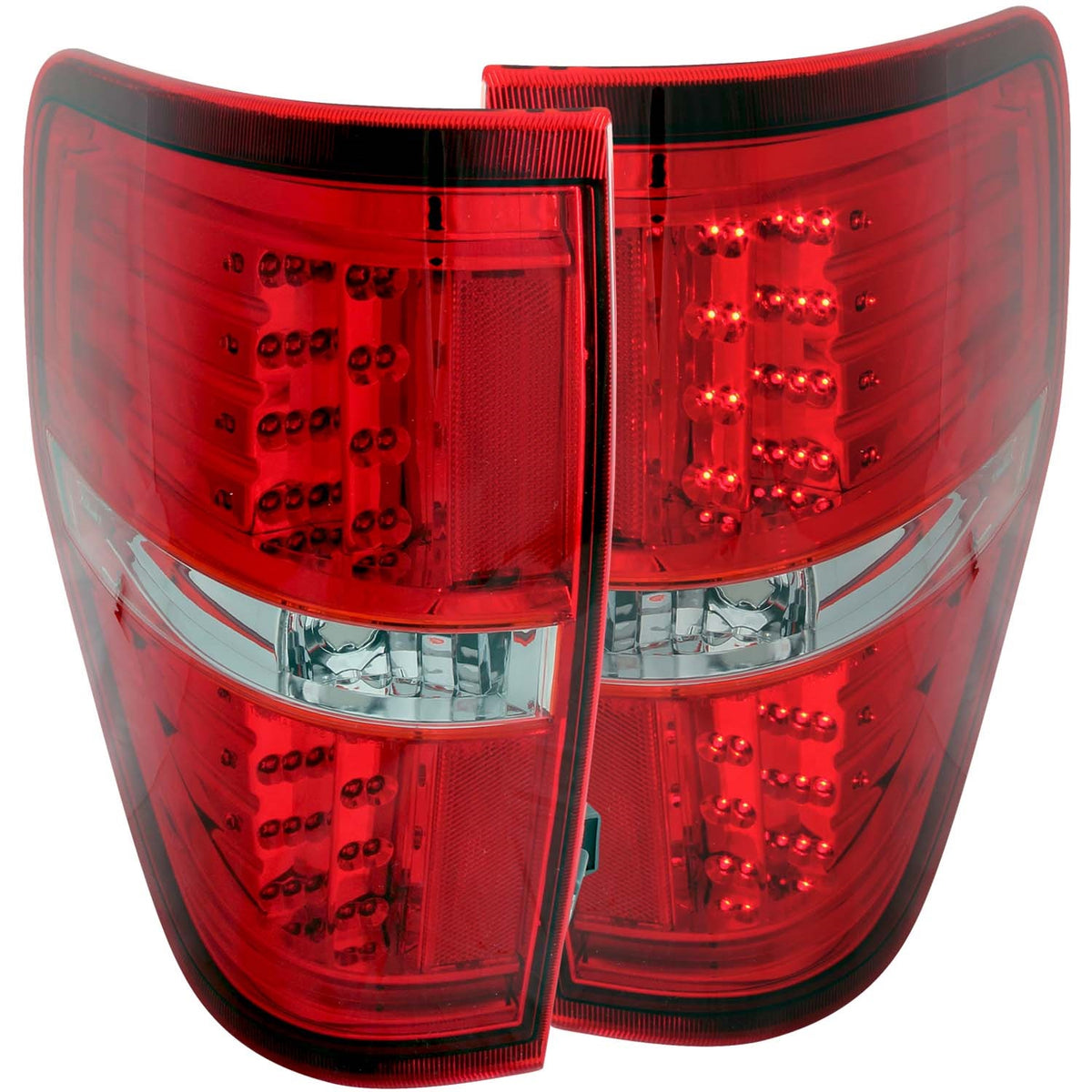 ANZO USA ZUKT_311139 Anzo ZUKT_311139 LED Tail Light Assembly LED Red/Clear Lens Pair