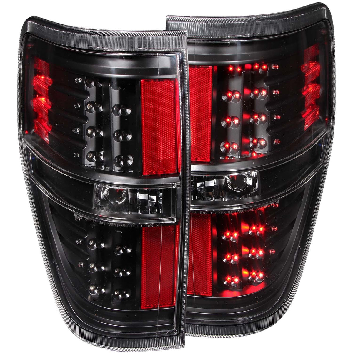 ANZO USA ZUKT_311145 Anzo ZUKT_311145 LED Tail Light Assembly LED Clear Lens Black