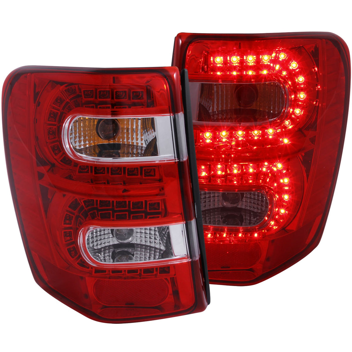 ANZO USA ZUKT_311150 Anzo ZUKT_311150 LED Tail Light Assembly LED Red/Clear Lens Pair