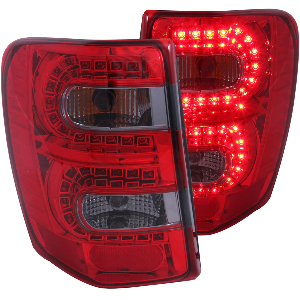 ANZO USA ZUKT_311180 Anzo ZUKT_311180 LED Tail Light Assembly LED Red/Smoke Lens Red