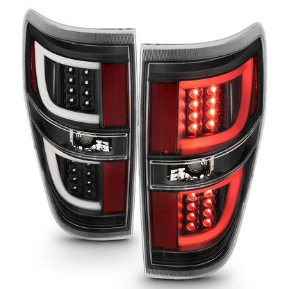 ANZO USA ZUKT_311257 Anzo ZUKT_311257 LED Tail Light Assembly LED Red/Clear Lens Black