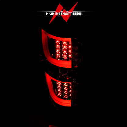 ANZO USA ZUKT_311258 Anzo ZUKT_311258 LED Tail Light Assembly LED Red/Smoke Lens Black