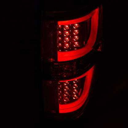 ANZO USA ZUKT_311259 Anzo ZUKT_311259 LED Tail Light Assembly LED Red/Clear Chrome