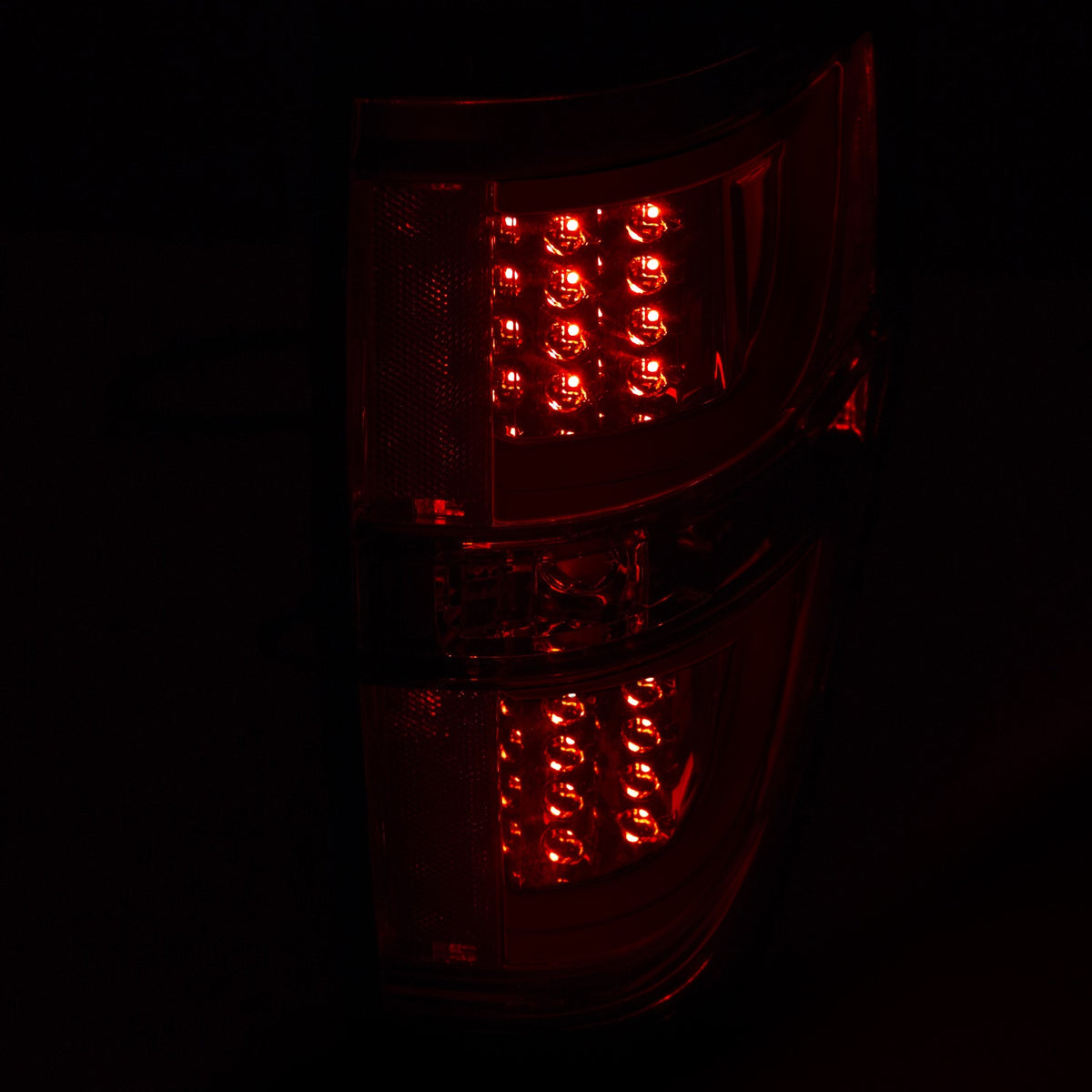 ANZO USA ZUKT_311259 Anzo ZUKT_311259 LED Tail Light Assembly LED Red/Clear Chrome