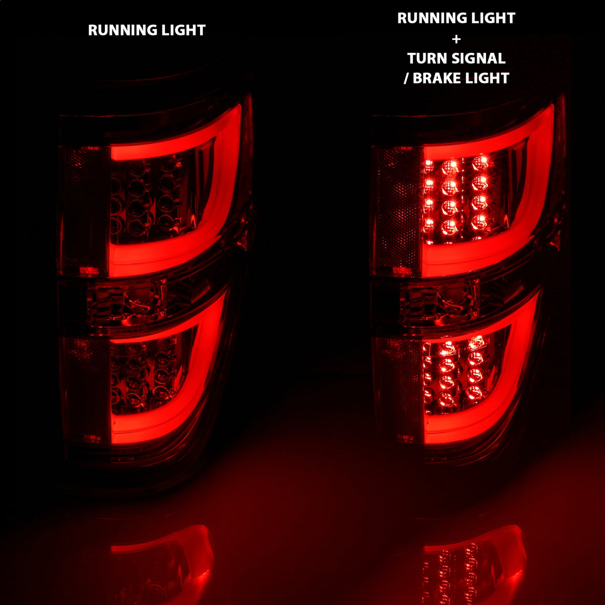 ANZO USA ZUKT_311260 Anzo ZUKT_311260 LED Tail Light Assembly LED Red/Clear Lens