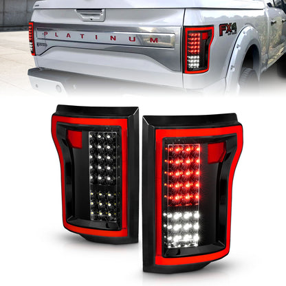 ANZO USA ZUKT_311261 Anzo ZUKT_311261 LED Tail Light Assembly LED Clear Lens Black