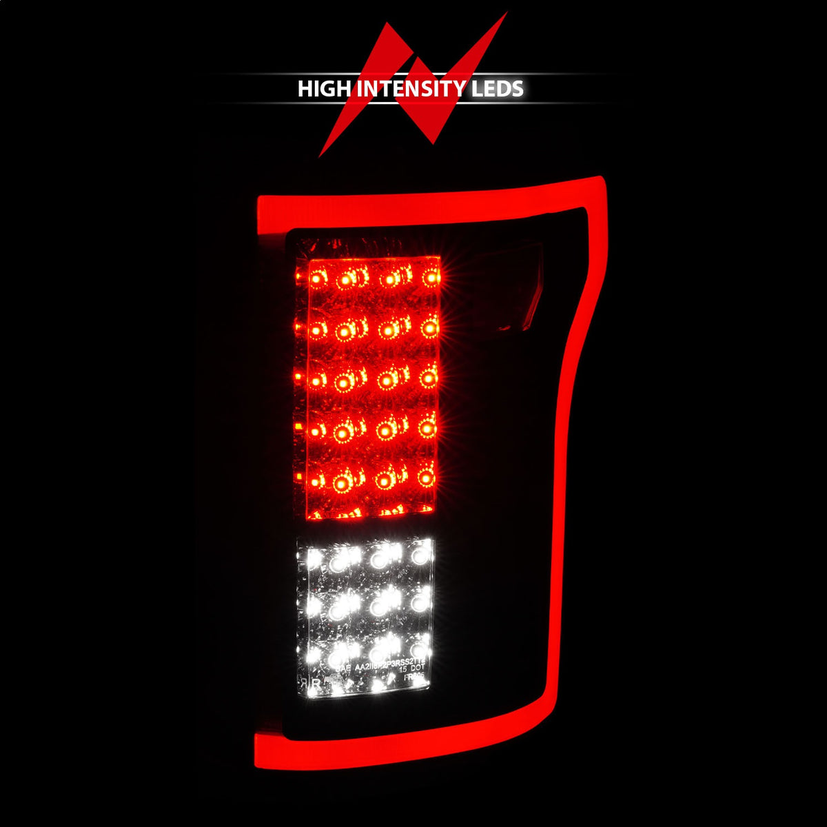 ANZO USA ZUKT_311262 Anzo ZUKT_311262 LED Tail Light Assembly LED Red/Clear Lens Pair