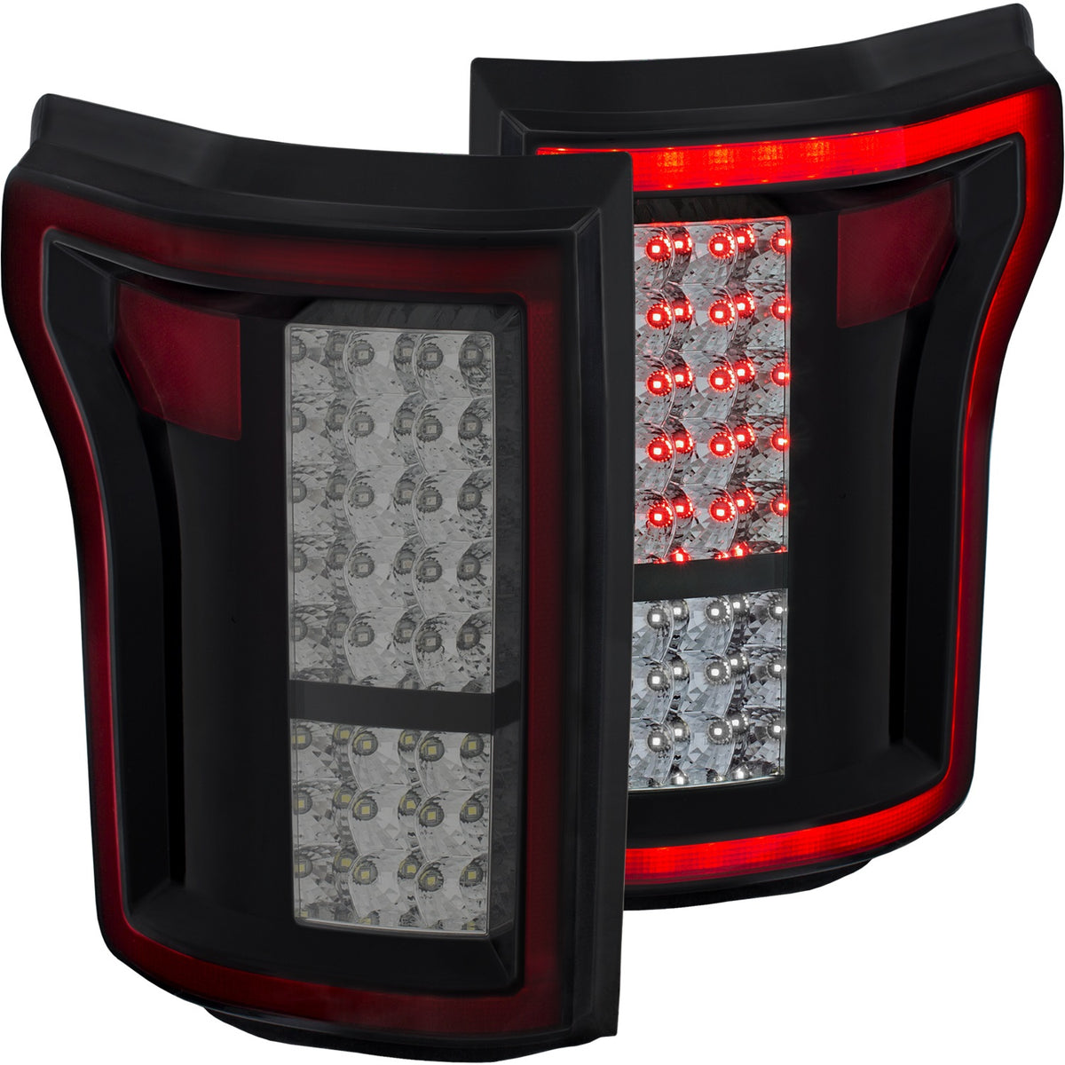 ANZO USA ZUKT_311263 Anzo ZUKT_311263 LED Tail Light Assembly LED Red/Smoke Lens Pair