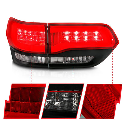 ANZO USA ZUKT_311268 Anzo ZUKT_311268 LED Tail Light Assembly LED Red/Clear Lens