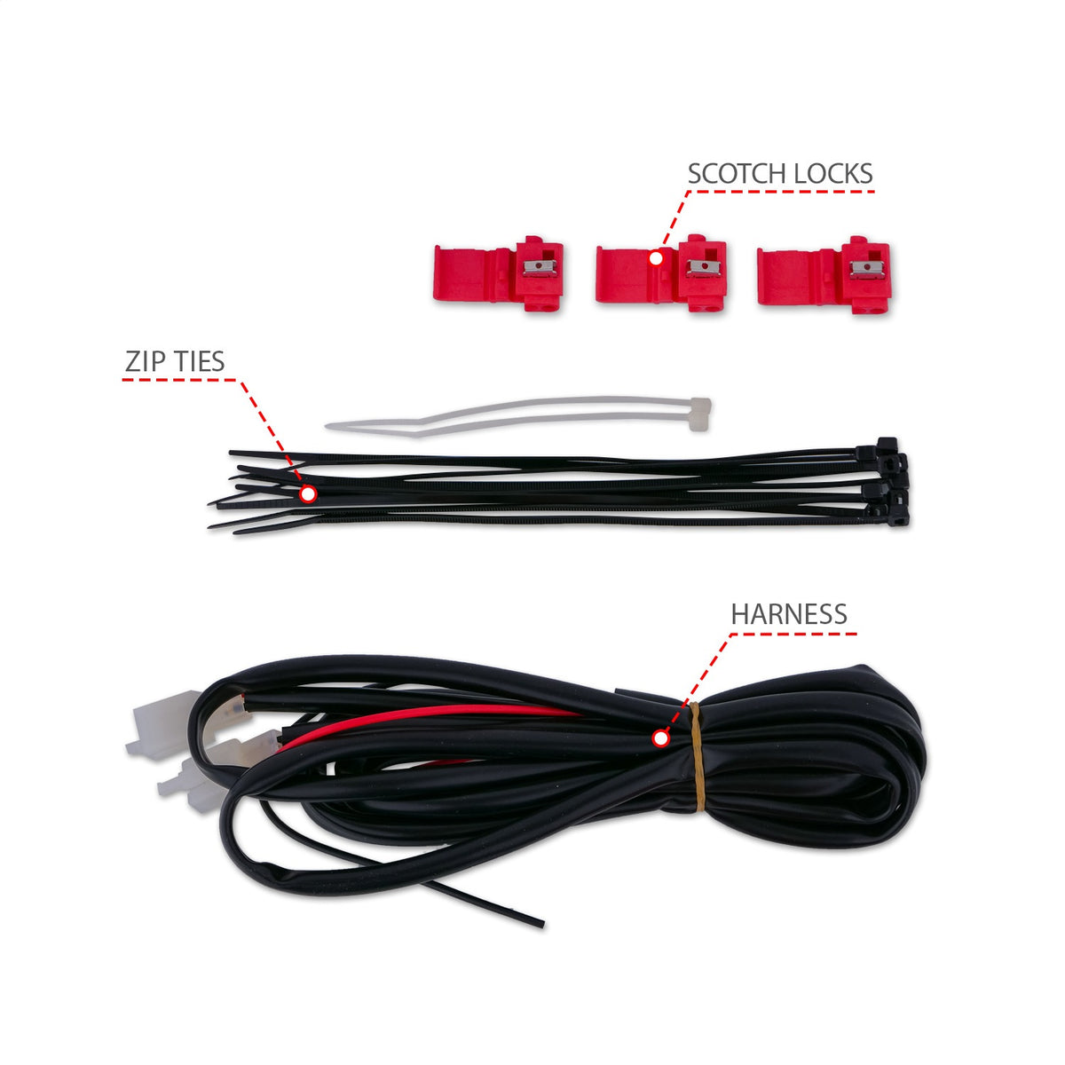 ANZO USA ZUKT_311268 Anzo ZUKT_311268 LED Tail Light Assembly LED Red/Clear Lens