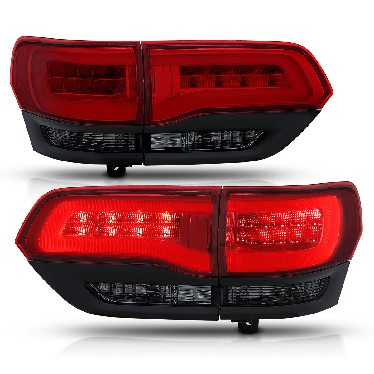 ANZO USA ZUKT_311269 Anzo ZUKT_311269 LED Tail Light Assembly LED Red/Smoke Lens