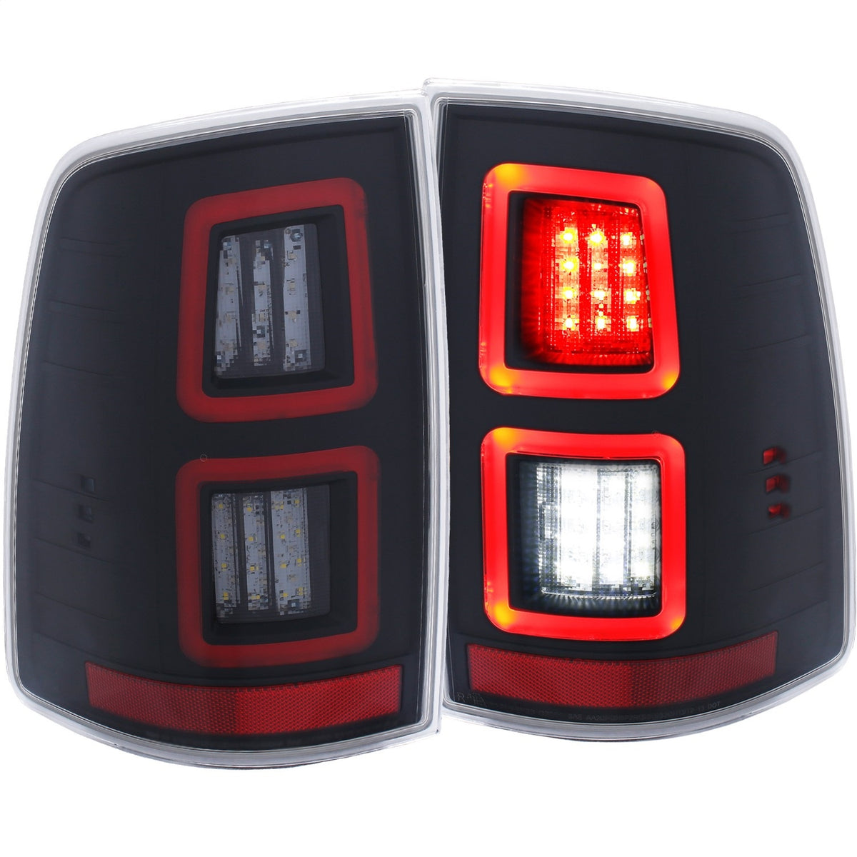 ANZO USA ZUKT_311273 Anzo ZUKT_311273 LED Tail Light Assembly LED Black for Fits 1500