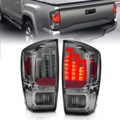 ANZO USA ZUKT_311282 Anzo ZUKT_311282 LED Tail Light Assembly Smoke Lens Black Housing