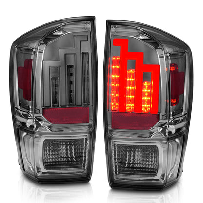 ANZO USA ZUKT_311282 Anzo ZUKT_311282 LED Tail Light Assembly Smoke Lens Black Housing