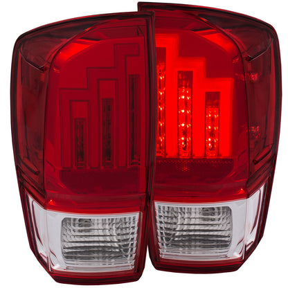 ANZO USA ZUKT_311284 Anzo ZUKT_311284 LED Tail Light Assembly Red/Clear Lens Chrome