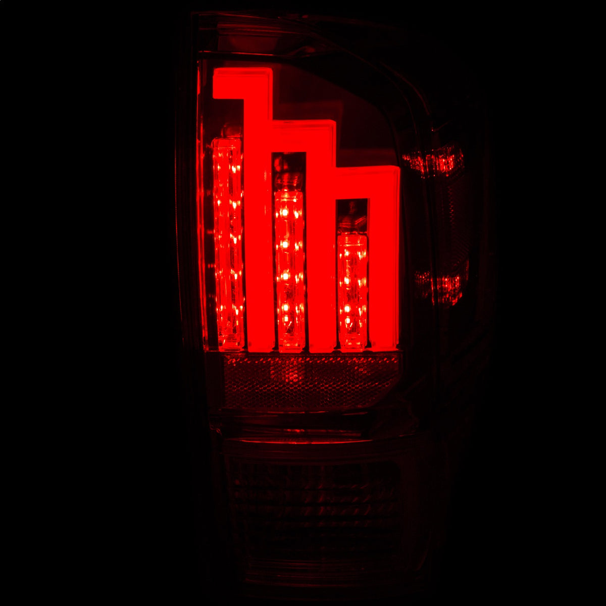 ANZO USA ZUKT_311284 Anzo ZUKT_311284 LED Tail Light Assembly Red/Clear Lens Chrome