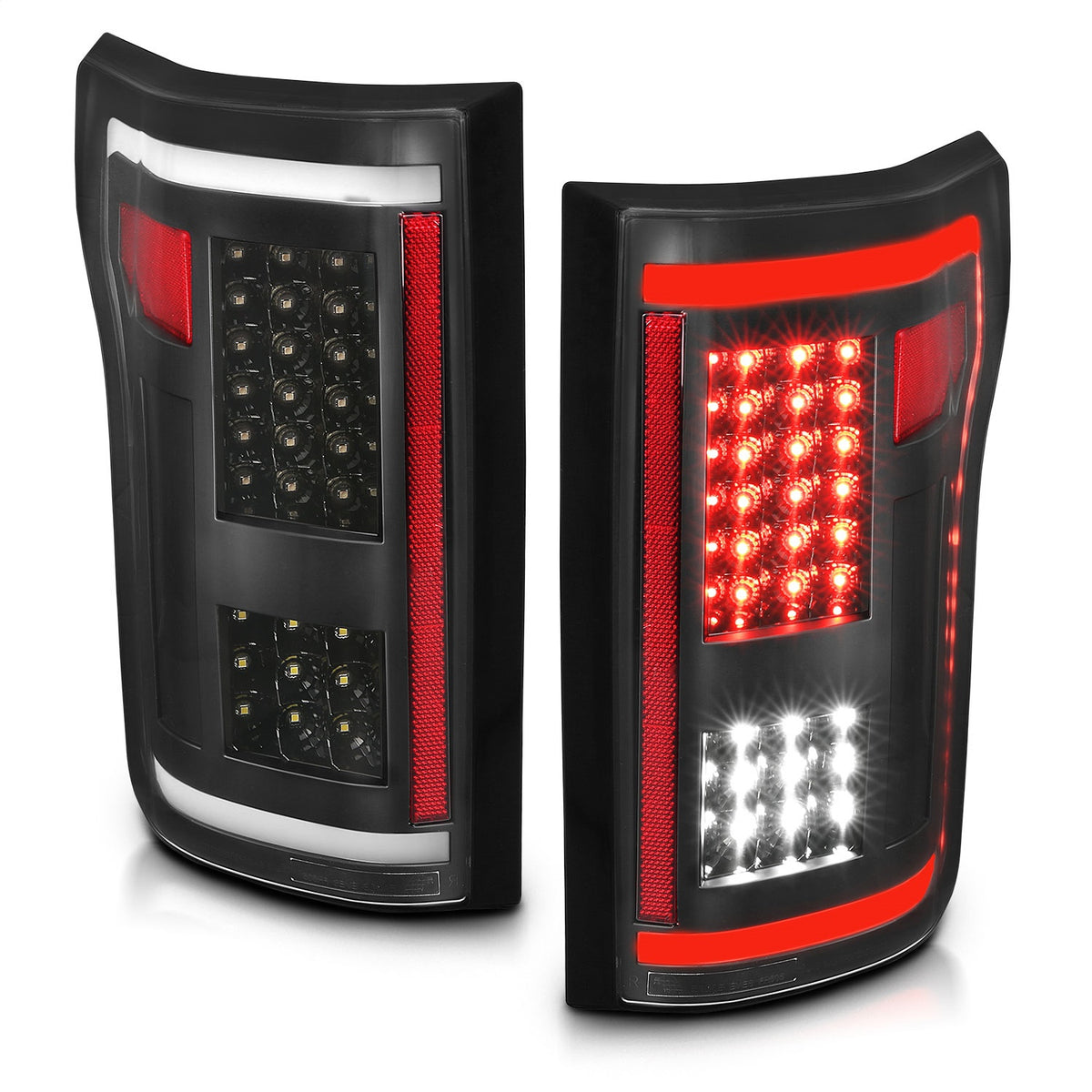 ANZO USA ZUKT_311285 Anzo ZUKT_311285 LED Tail Light Assembly LED Clear Lens Black