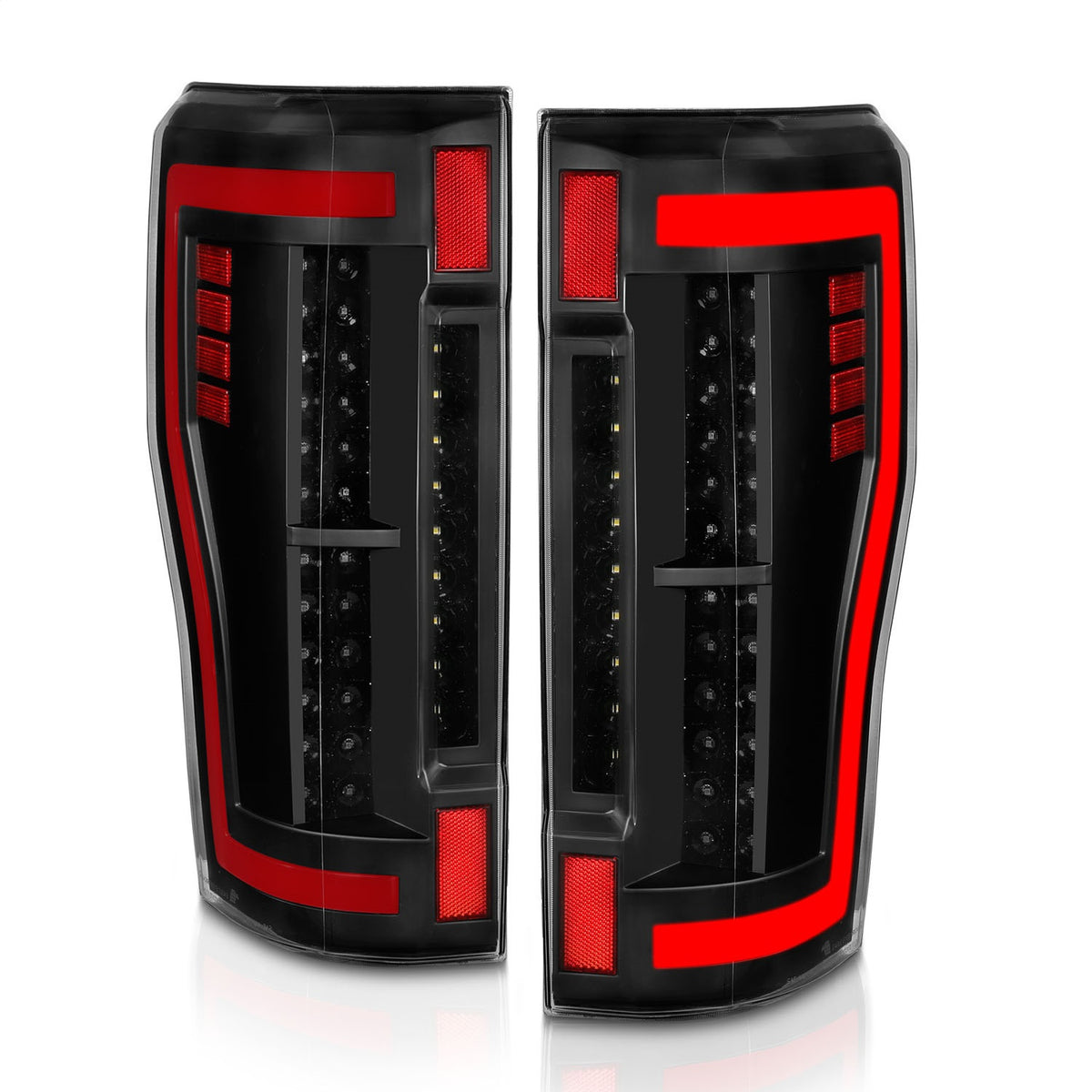 ANZO USA ZUKT_311287 Anzo ZUKT_311287 LED Tail Light Assembly LED Red/Clear Lens Pair