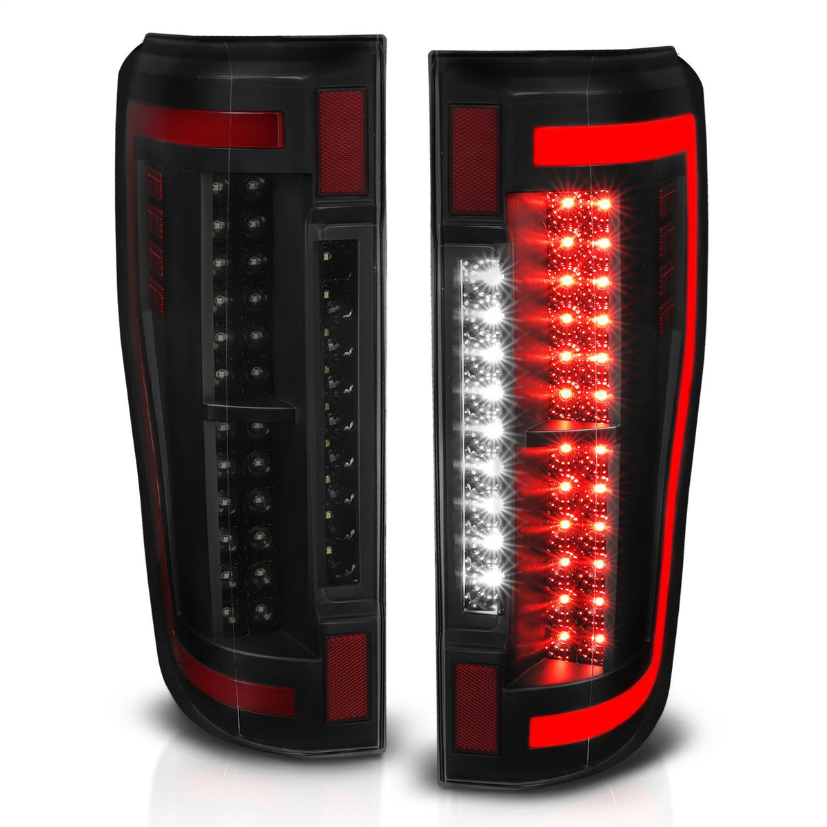 ANZO USA ZUKT_311288 Anzo ZUKT_311288 LED Tail Light Assembly LED Smoke Lens Pair