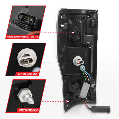ANZO USA ZUKT_311288 Anzo ZUKT_311288 LED Tail Light Assembly LED Smoke Lens Pair
