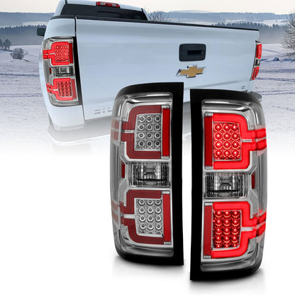 ANZO USA ZUKT_311291 Anzo ZUKT_311291 LED Tail Light Assembly LED Chrome Lens Pair