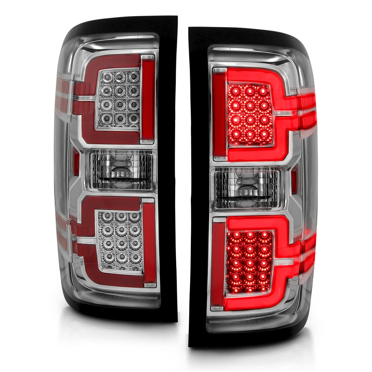 ANZO USA ZUKT_311291 Anzo ZUKT_311291 LED Tail Light Assembly LED Chrome Lens Pair