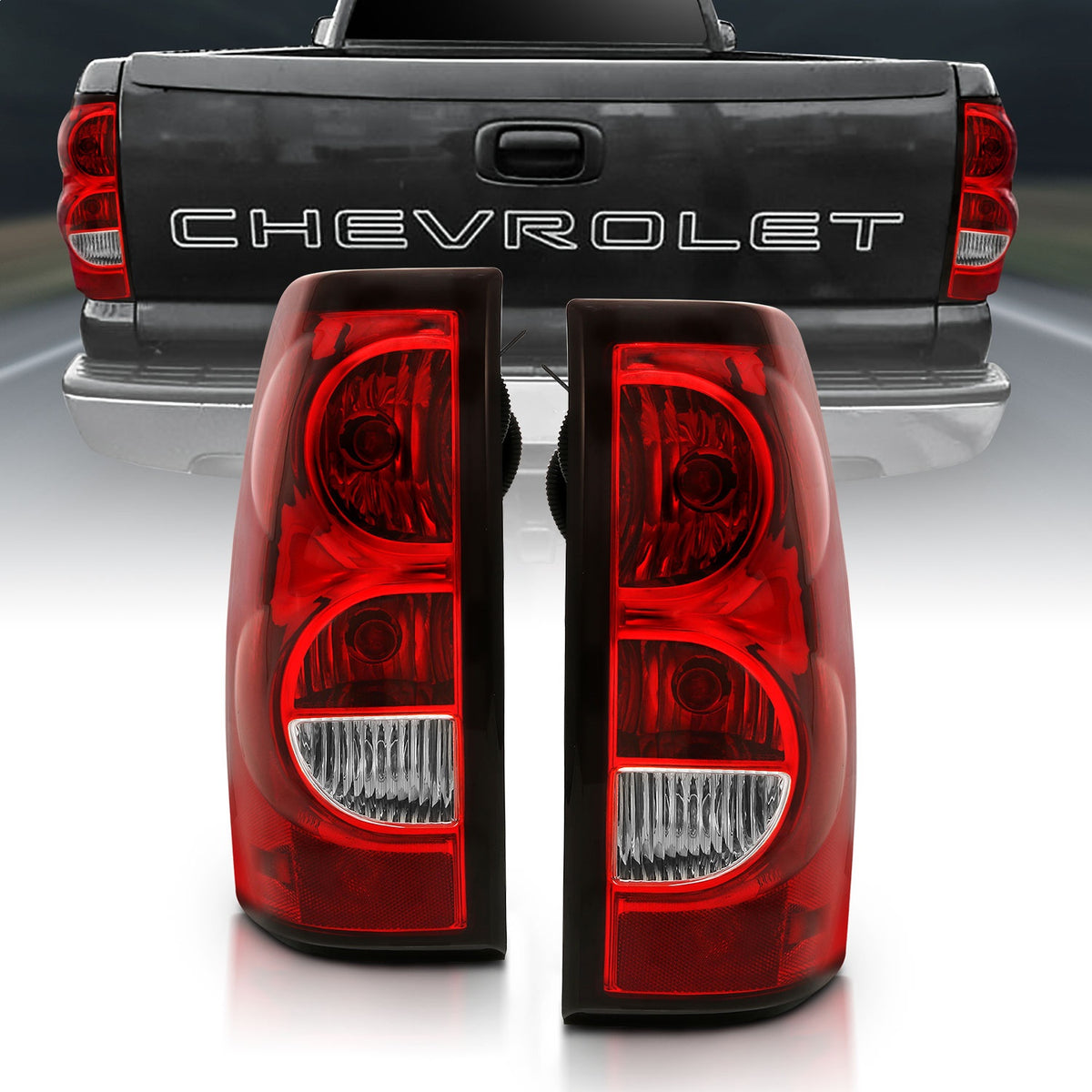 ANZO USA ZUKT_311302 Anzo ZUKT_311302 Tail Light Assembly Red/Clear Lens