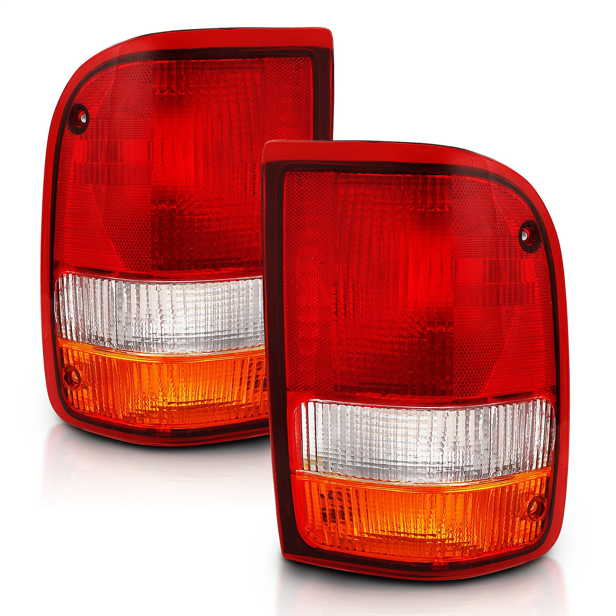 ANZO USA ZUKT_311310 Anzo ZUKT_311310 Tail Light Assembly Red/Clear Lens Pair for Fits
