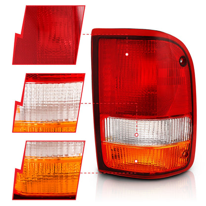 ANZO USA ZUKT_311310 Anzo ZUKT_311310 Tail Light Assembly Red/Clear Lens Pair for Fits