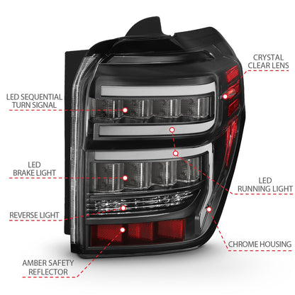 ANZO USA ZUKT_311311 Anzo ZUKT_311311 Lens Black Housing Red Light Bar