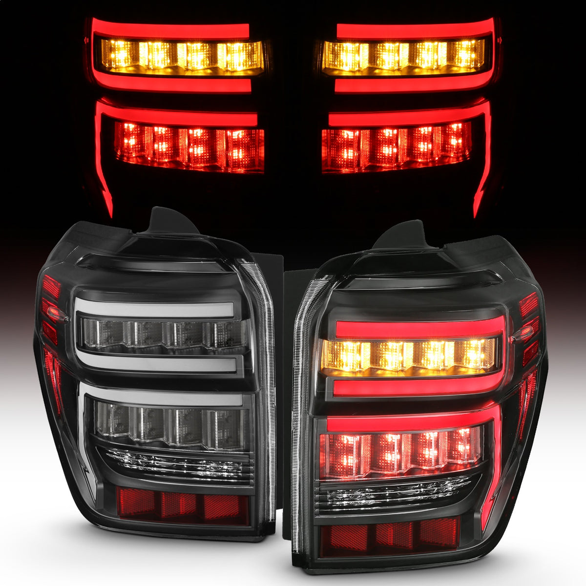 ANZO USA ZUKT_311311 Anzo ZUKT_311311 Lens Black Housing Red Light Bar