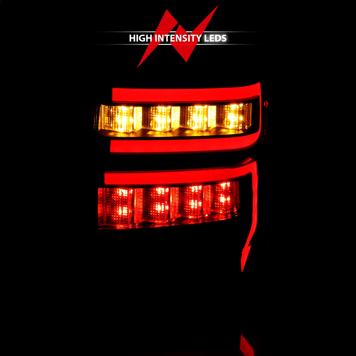 ANZO USA ZUKT_311312 Anzo ZUKT_311312 Lens Black Housing Red Light Bar