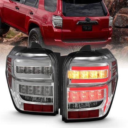 ANZO USA ZUKT_311313 Anzo ZUKT_311313 Lens Chrome Housing Red Light Bar