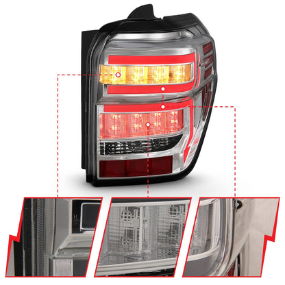ANZO USA ZUKT_311313 Anzo ZUKT_311313 Lens Chrome Housing Red Light Bar