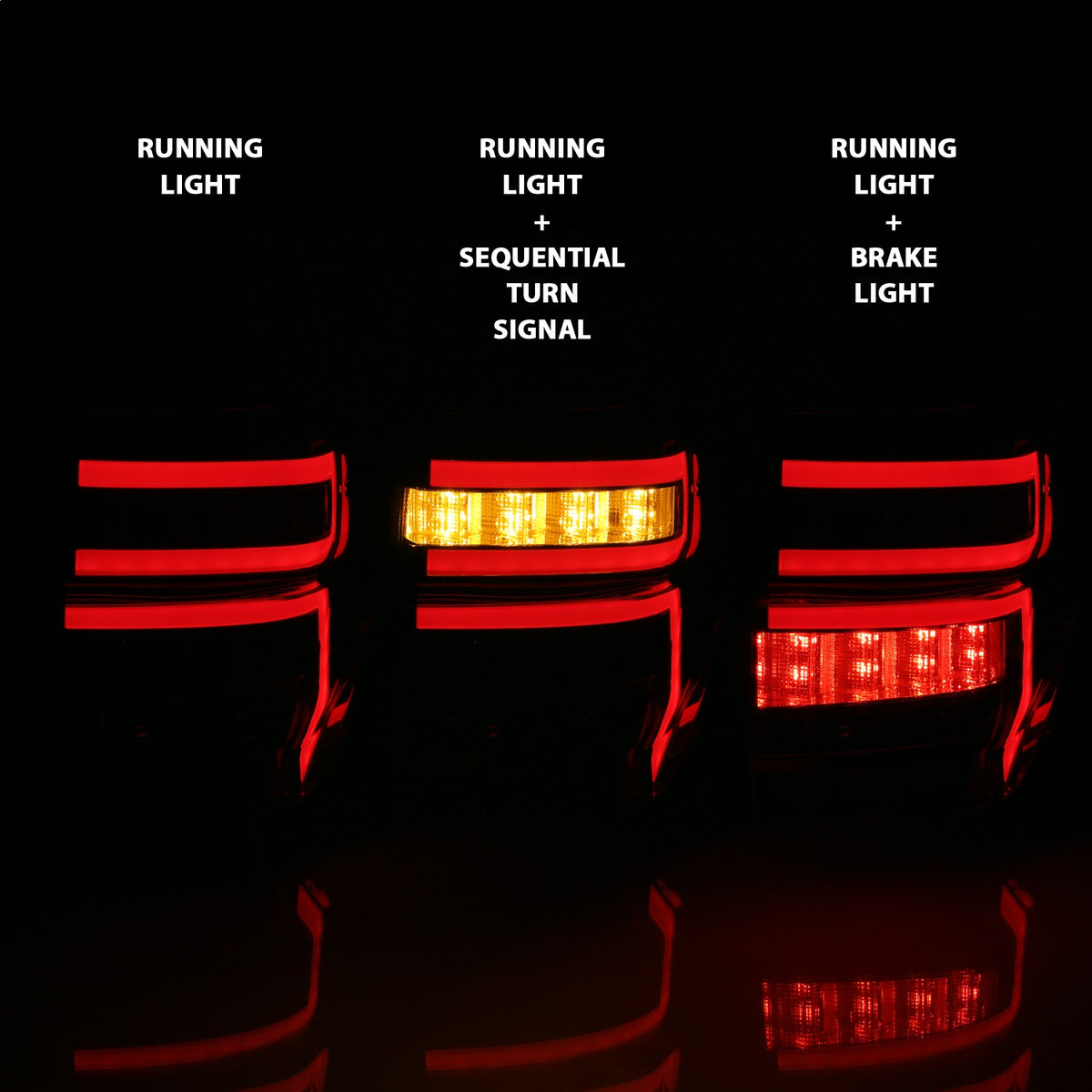ANZO USA ZUKT_311313 Anzo ZUKT_311313 Lens Chrome Housing Red Light Bar