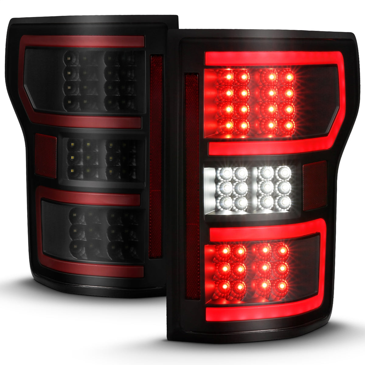 ANZO USA ZUKT_311314 Anzo ZUKT_311314 Lens Black Housing Red Light Bar