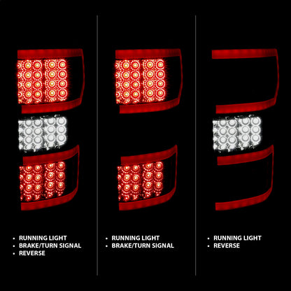 ANZO USA ZUKT_311315 Anzo ZUKT_311315 Lens Smoke Housing Red Light Bar