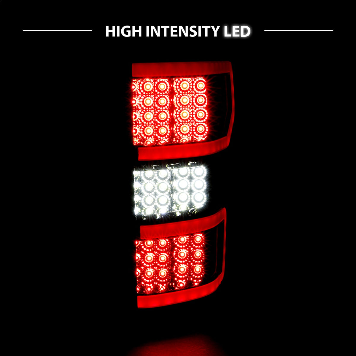 ANZO USA ZUKT_311315 Anzo ZUKT_311315 Lens Smoke Housing Red Light Bar