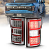 Anzo USA | LED Tail Light Assembly LED Clear Lens Chrome Housing Red Light Bar w/Sequential Pair | Fits F-150 | 311316