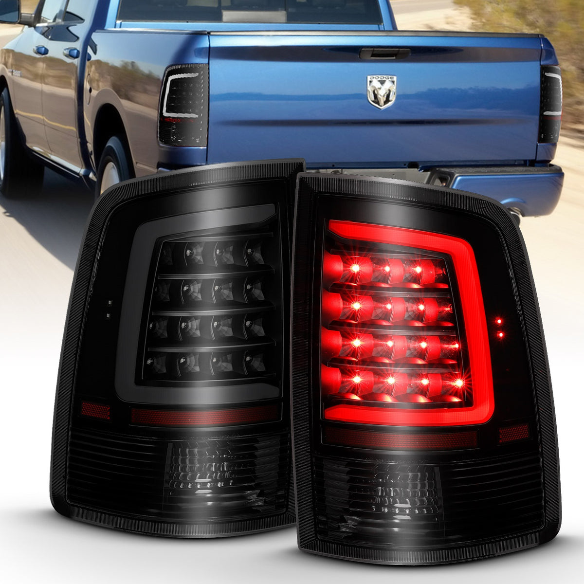 ANZO USA ZUKT_311319 Anzo ZUKT_311319 LED Tail Light Assembly LED for Ram 1500 for 311319